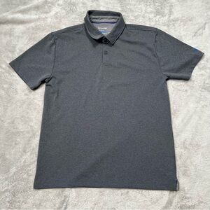 Twillory Performance Polo Mens M Gray Athletic Athleisure Athlounger Golf S/S